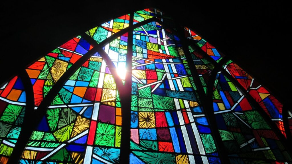 Stained glass and artistic elements