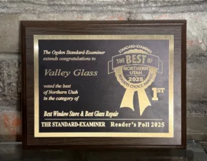Valley Glass Wins “The Best of Northern Utah” in Glass Repair & Windows